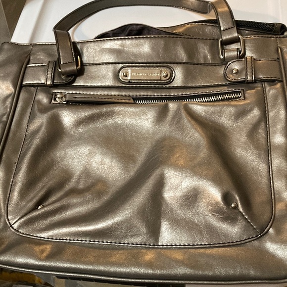 Pewter Franco Santo shoulder bag, purse - Picture 1 of 5